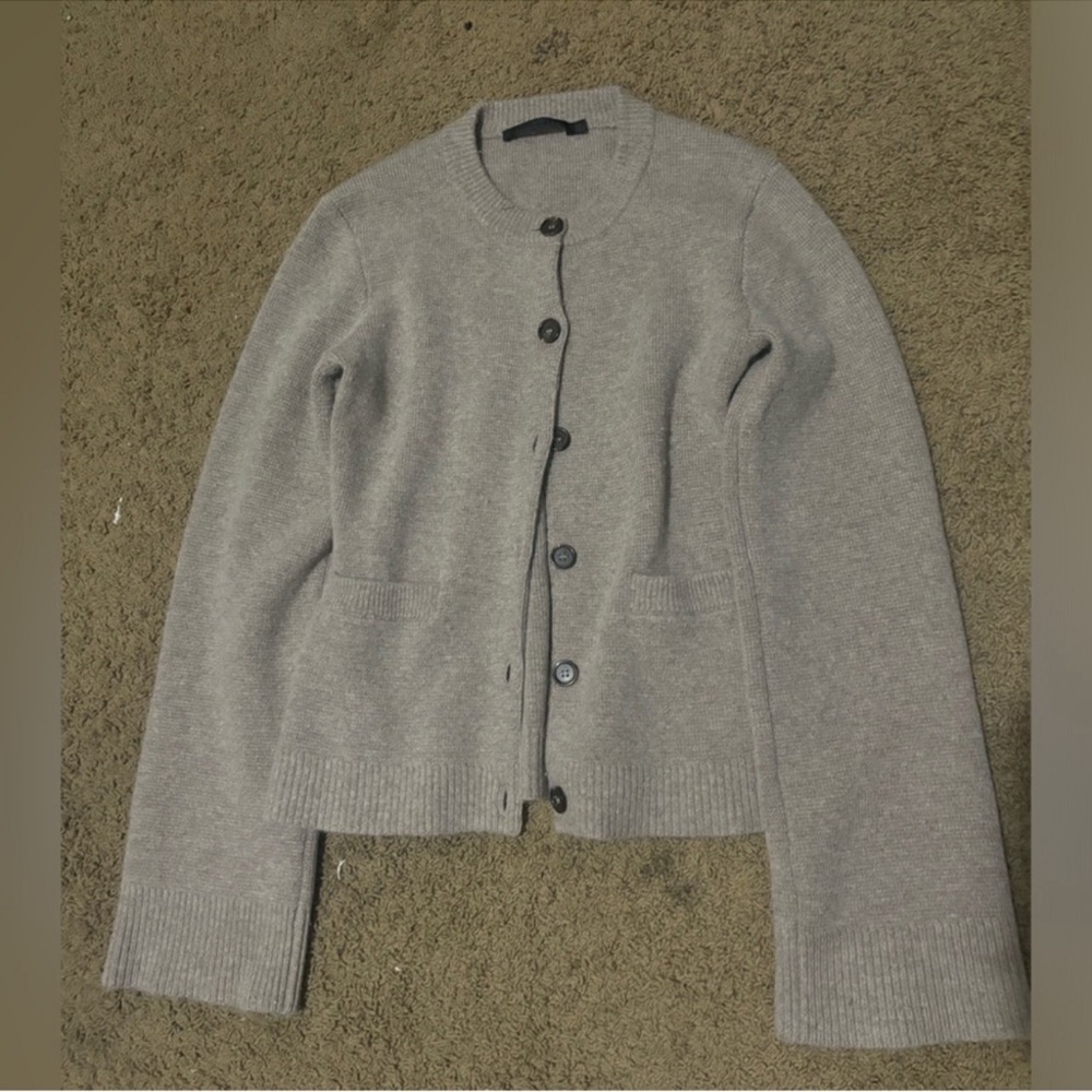 Jenni Kayne Cooper Cardigan in Taupe size Large - Picture 3 of 11